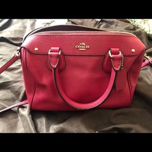 Coach Hot Pink top handle crossbody